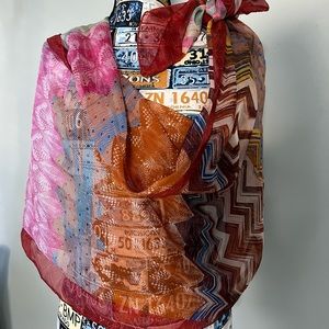NWT MISSONI silk scarf